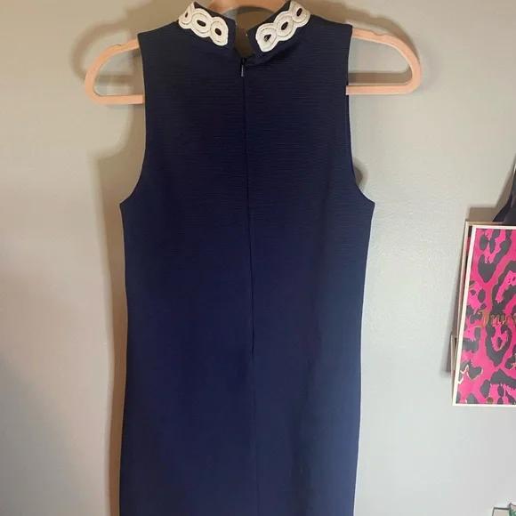 Lilly Pulitzer Navy and White Dress - Picture 7 of 9